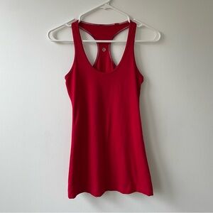 Lululemon Cool Racerback Red Tank
